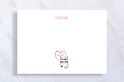 Baby Girl Personal Stationary Card