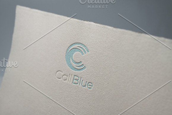 Call Blue Logo Template in Logo Templates - product preview 2