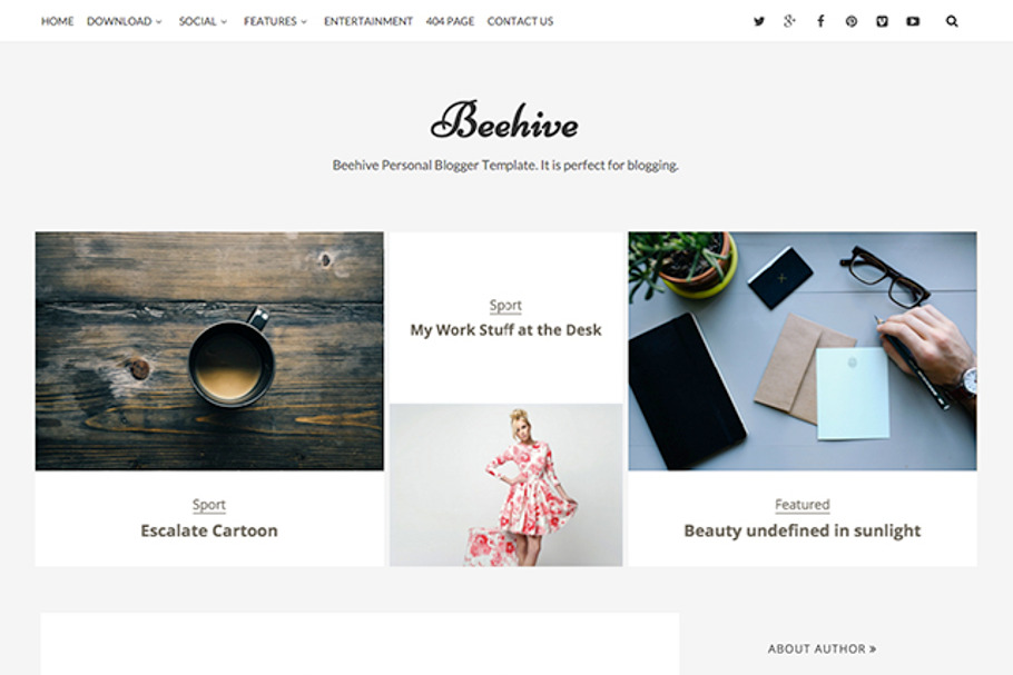 Blogger Template - Beehive Personal