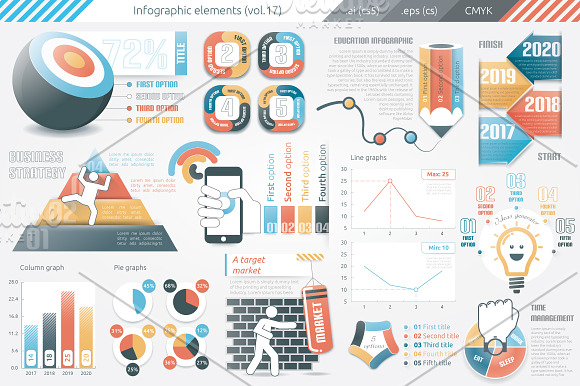 Infographic Elements Bundle in Presentation Templates - product preview 1