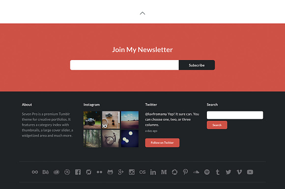 Seven Pro Tumblr Theme in Tumblr Themes - product preview 2