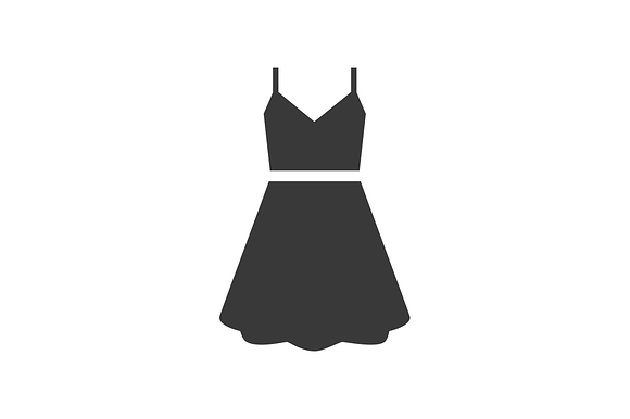 16 Womens Dress Icons in Graphics - product preview 3