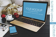 Mockup iphone6 macbook