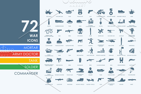 72 war icons