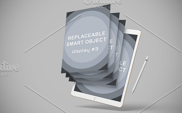 Ipad Pro 3D Render Mockup in Mobile & Web Mockups - product preview 1