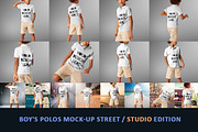 Boy's Polos Mock-up Street / studio