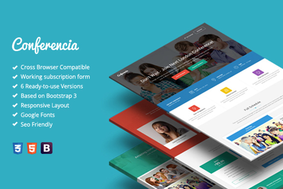 Conferencia - Event Landing Page in Landing Page Templates - product preview 8