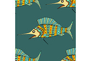 Vector fish background