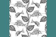 Vector fish background