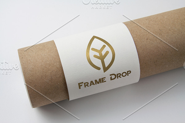 Frame Drop Logo Template
