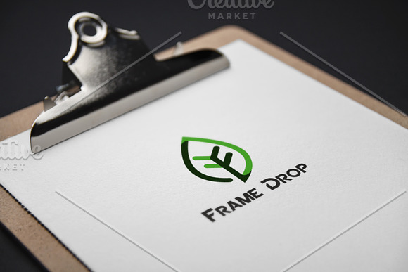 Frame Drop Logo Template in Logo Templates - product preview 2