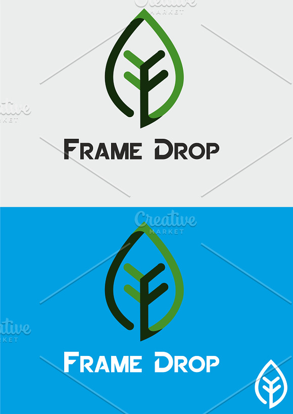 Frame Drop Logo Template in Logo Templates - product preview 5