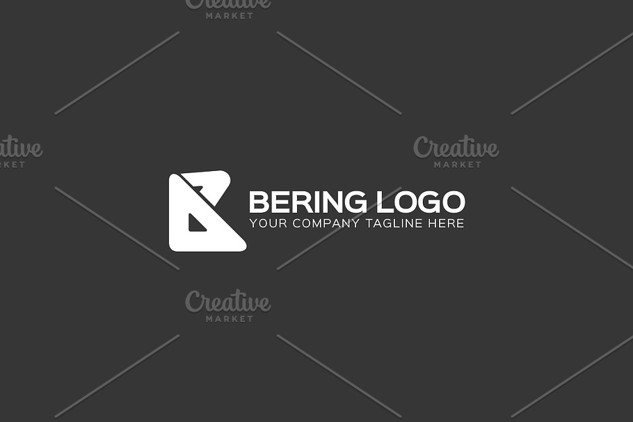 B Letter Bering Logo Template