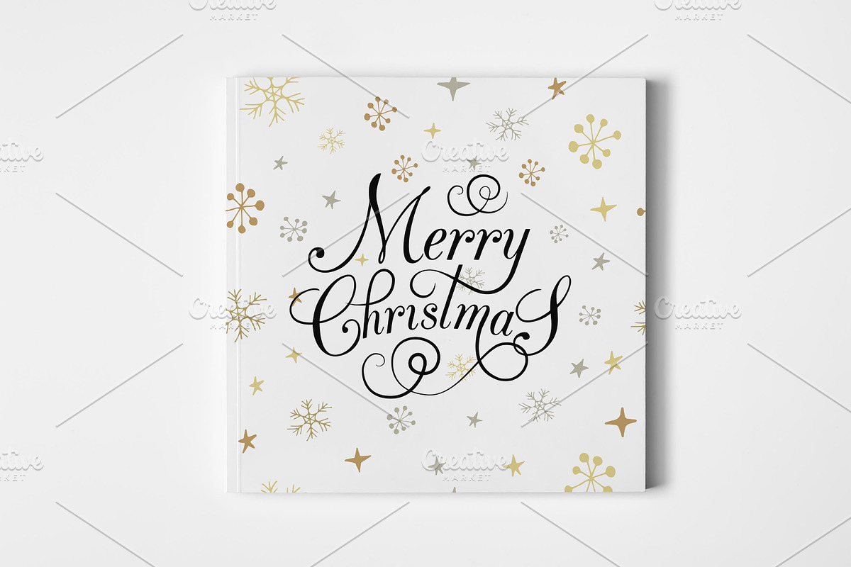 Merry Christmas Typography Card in Card Templates - product preview 8