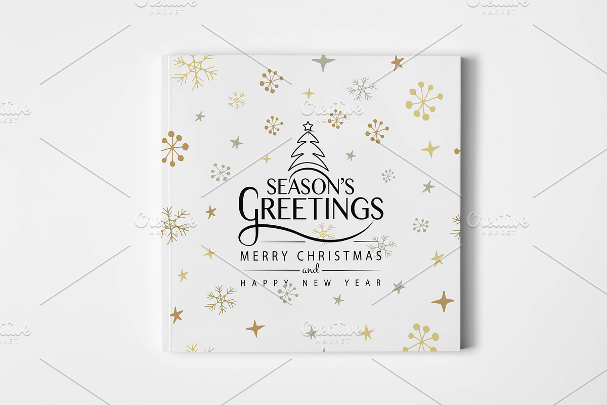 Season's Greetings Typography in Card Templates - product preview 8