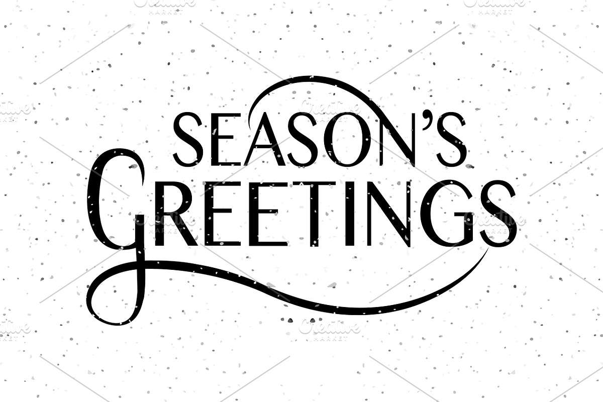 Season's Greetings Typography in Card Templates - product preview 8