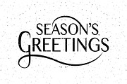 Season's Greetings Typography