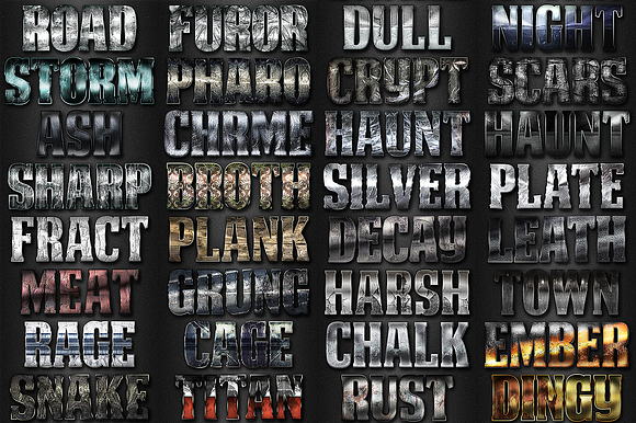 32 Grunge Styles Bundle 3 in Photoshop Layer Styles - product preview 2