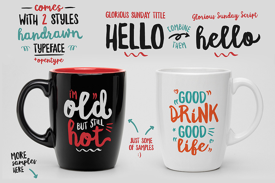 Glorious Sunday + Extras in Christmas Fonts - product preview 8