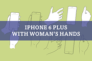 Woman hands with Apple iPhone 6 Plus