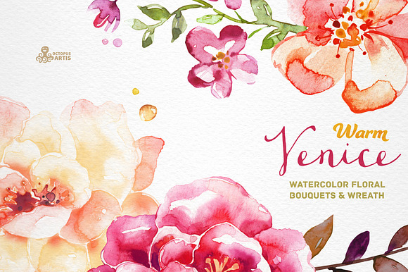 Warm Venice. Floral Collection in Illustrations - product preview 2