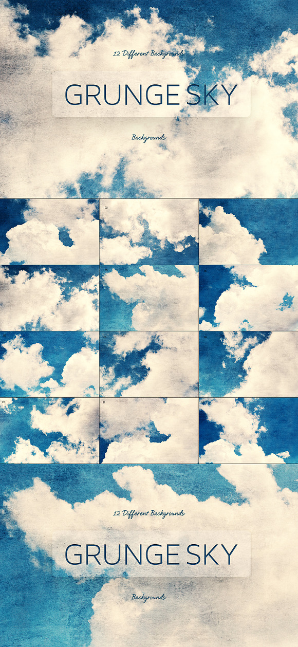 Grunge SKY Backgrounds in Textures - product preview 4