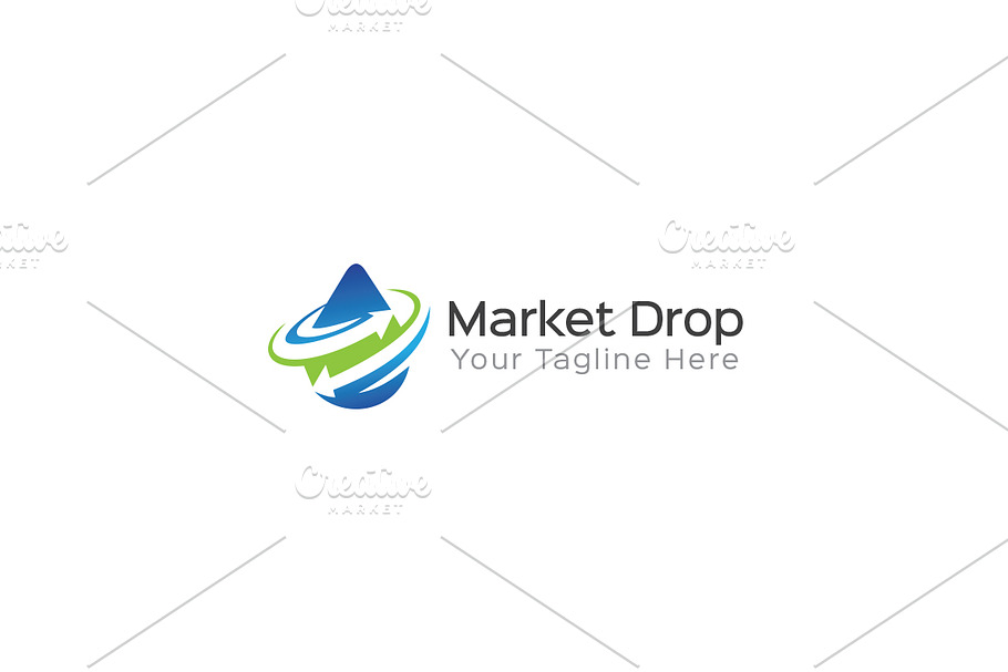 Market Drop Logo Template