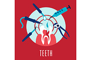 Teeth and dentistry concept