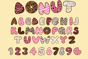 Donut vector font