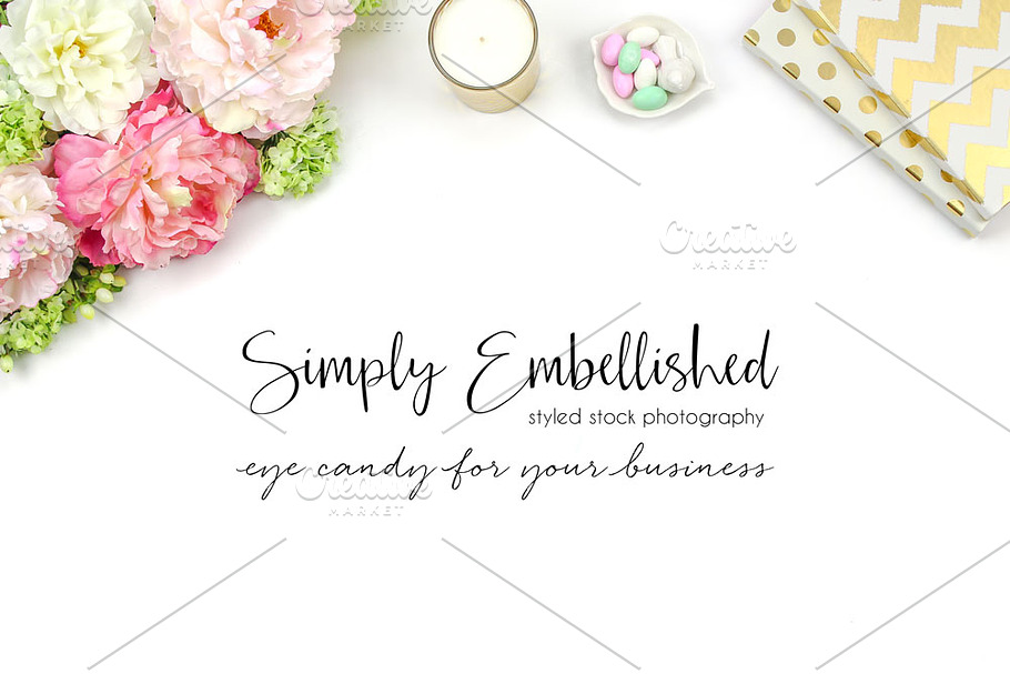 Styled Stock Photo - Floral Desktop