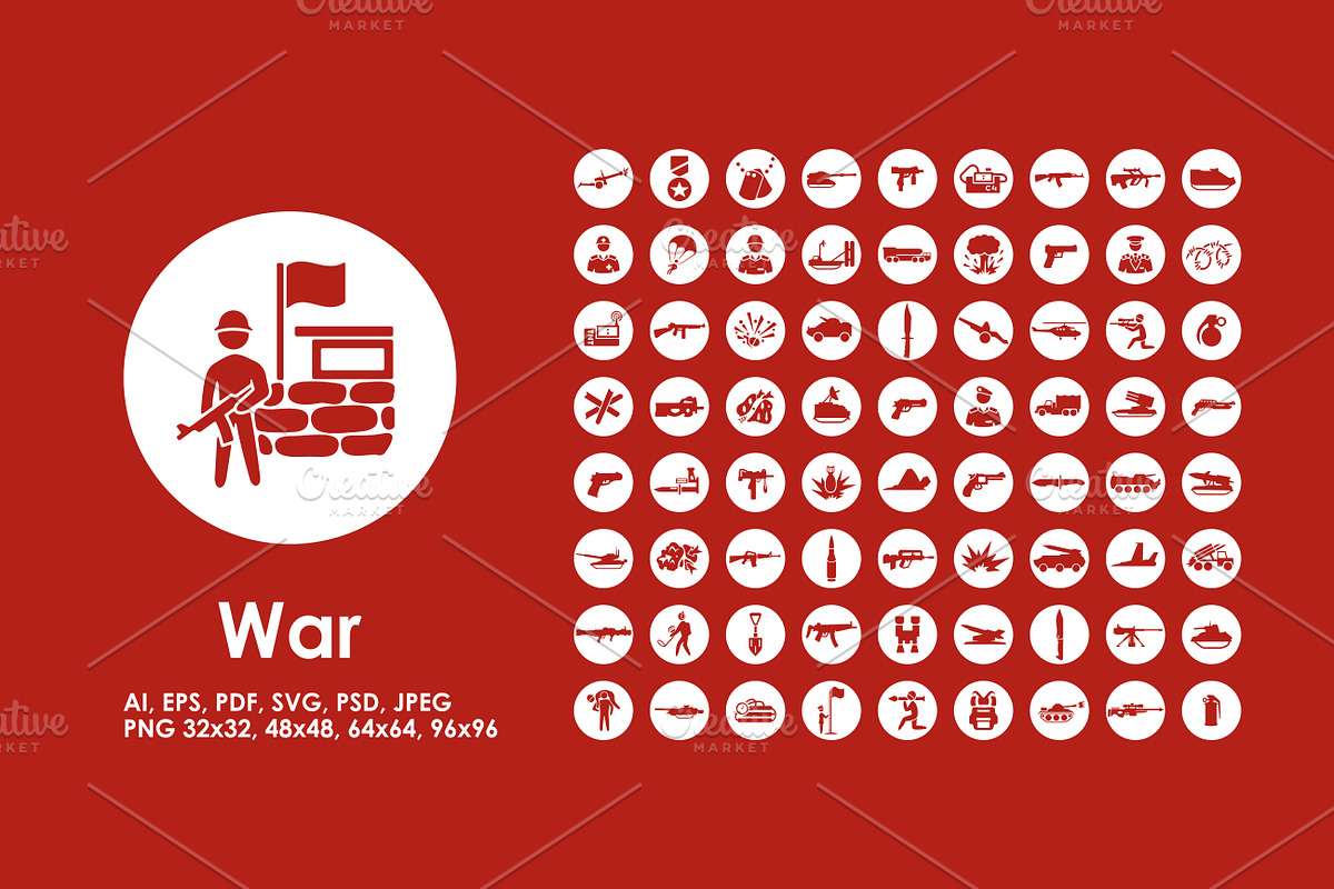War icons in Graphics - product preview 8