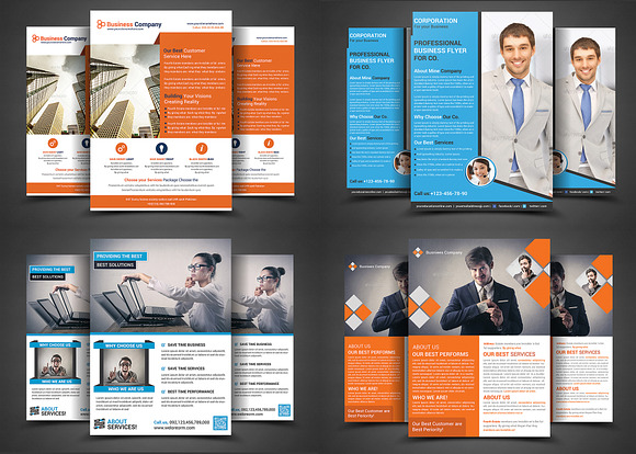 Corporate Business Flyers Bundle in Flyer Templates - product preview 4