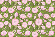 Seamless pattern "Cherry blossom"