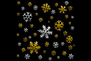Christmas snowflake patterns vector