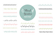 Hand-drawn vector brushes. Borders