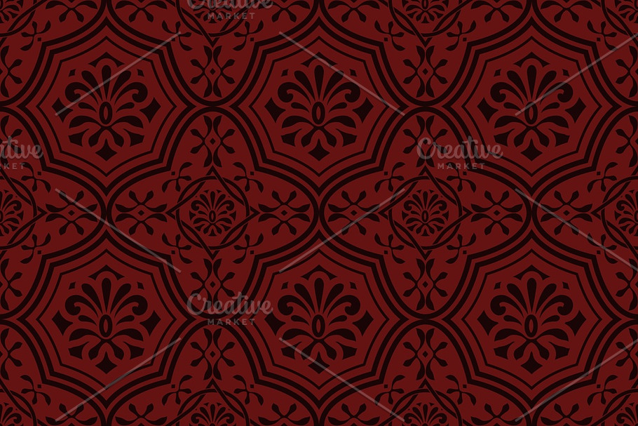 Vector Seamless Pattern in Patterns - product preview 8