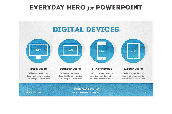 Everyday Hero Powerpoint HD Template in PowerPoint Templates - product preview 4