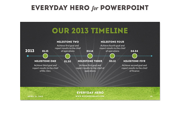Everyday Hero Powerpoint HD Template in PowerPoint Templates - product preview 6