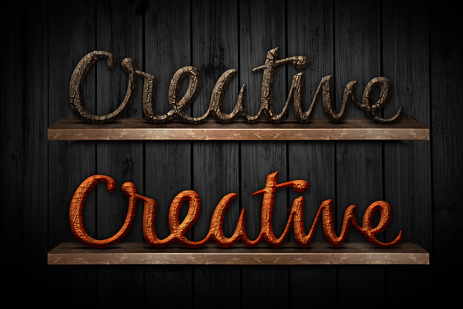 2 beautiful wooden style in Photoshop Layer Styles - product preview 8