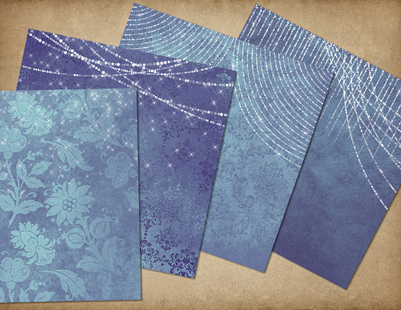 Enchanted Blue Backgrounds in Textures - product preview 2