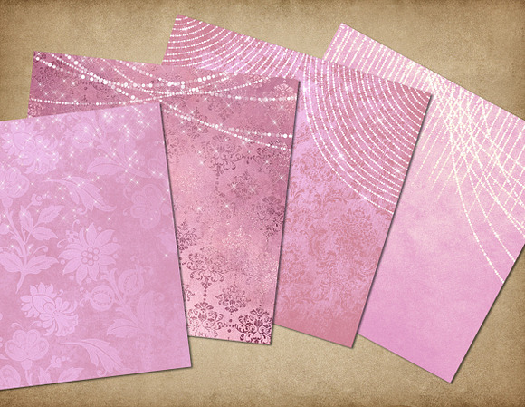 Enchanted Pink Backgrounds in Textures - product preview 2