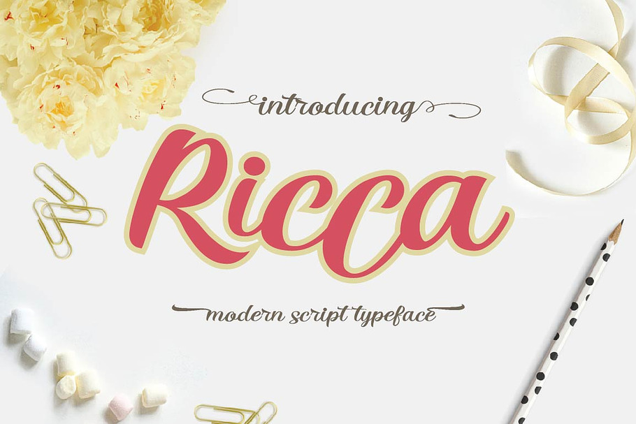 Ricca Script in Script Fonts - product preview 8