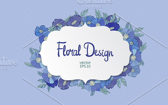 Floral frames set in Illustrations - product preview 3