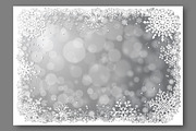 Silver Christmas vector background