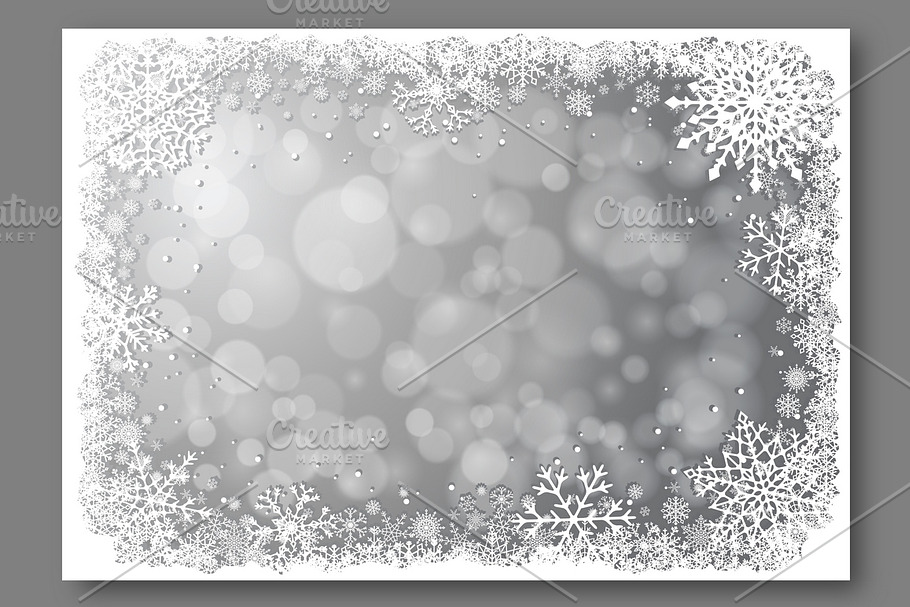 Silver Christmas vector background in Illustrations - product preview 8
