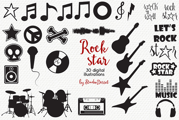 Rock Star in Illustrations - product preview 1