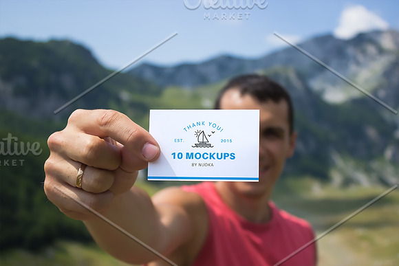 10 Fresh Business Card Mockups vol.1 in Product Mockups - product preview 12