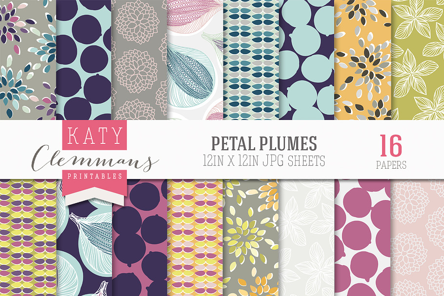 Petal Plumes paper pack in Patterns - product preview 8