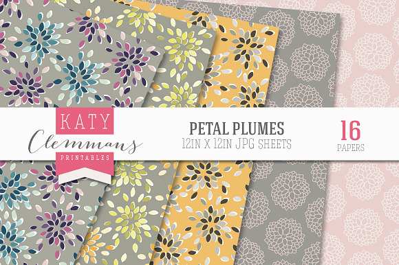 Petal Plumes paper pack in Patterns - product preview 1