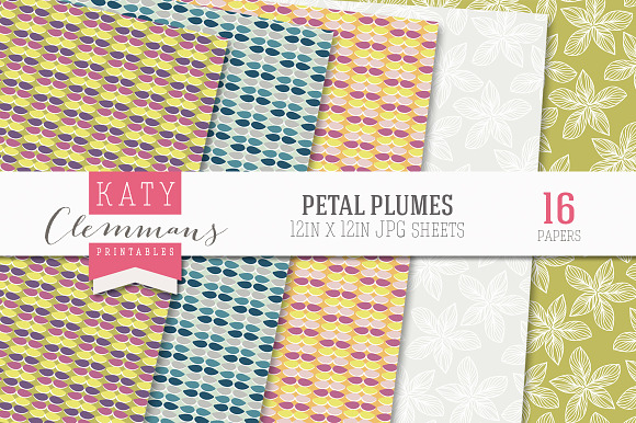 Petal Plumes paper pack in Patterns - product preview 2